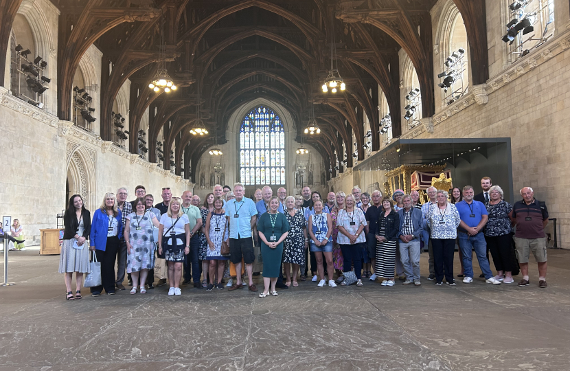 Sara and constituents in Westminster Hall 
