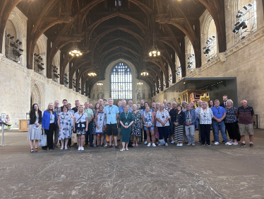 Sara and constituents in Westminster Hall 